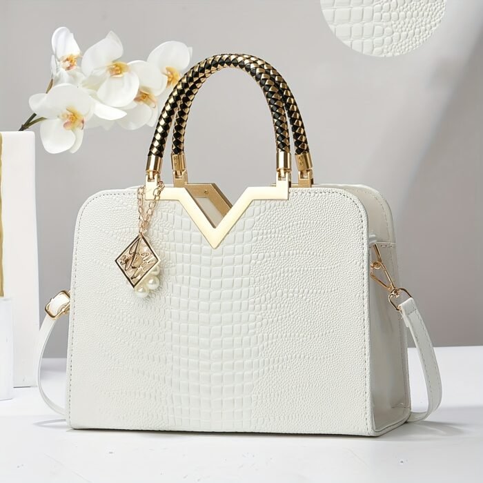 Classic Women's Handbag Large Capacity Versatile New Style Shoulder Bag Fashionable Glossy Single Shoulder Bag Daily Commuting All-match Bag - Image 7