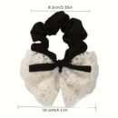 New lace bow, large intestine headband, Korean version hair accessory, sweet headband, cute headband, rubber band, stylish headband accessory