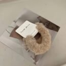 6pcs Plush Hair Tie Set - Soft, Cute & Sweet Autumn/Winter Colors for Women's Ponytails & Buns