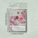 One Pack of 30 Butterfly Floral Hand Account DIY Decoration Stickers