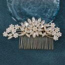 Elegant Exquisite Romantic Glamorous Flower Hair Comb, Women Girls Casual Party Wedding Supplies, Princess Fairy Style Bridal Fresh Hair Accessories, Gift Photo Props