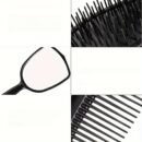 5pcs Unisex Professional Hair Styling Set, Scalp Massage, Detangling Brushes, Airbag Comb, Makeup Mirror, Unscented, for Normal Relaxed Textured Hair