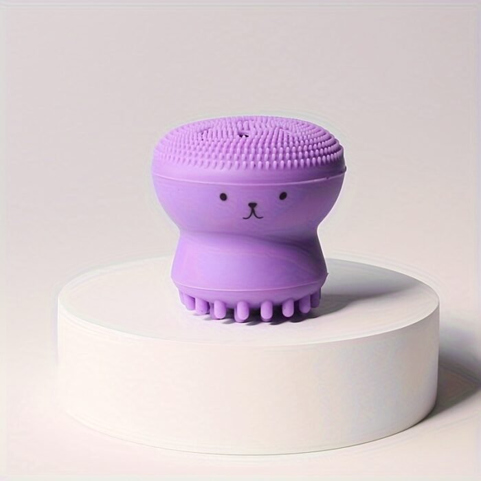 1pc Octopus-Shaped Bubble Maker, Silicone Facial Cleansing Brush, Deep Cleanse Face, Makeup Removal Tool, Portable Multi-functional Beauty Gadget For Gentle Deep Cleansing Massage - Image 9