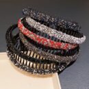 6pcs Lemon Loveo Sparkling Rhinestone Hairbands - Non-Slip, Teeth Grip Headbands for Girls - Perfect Fashion Accessory & Gift