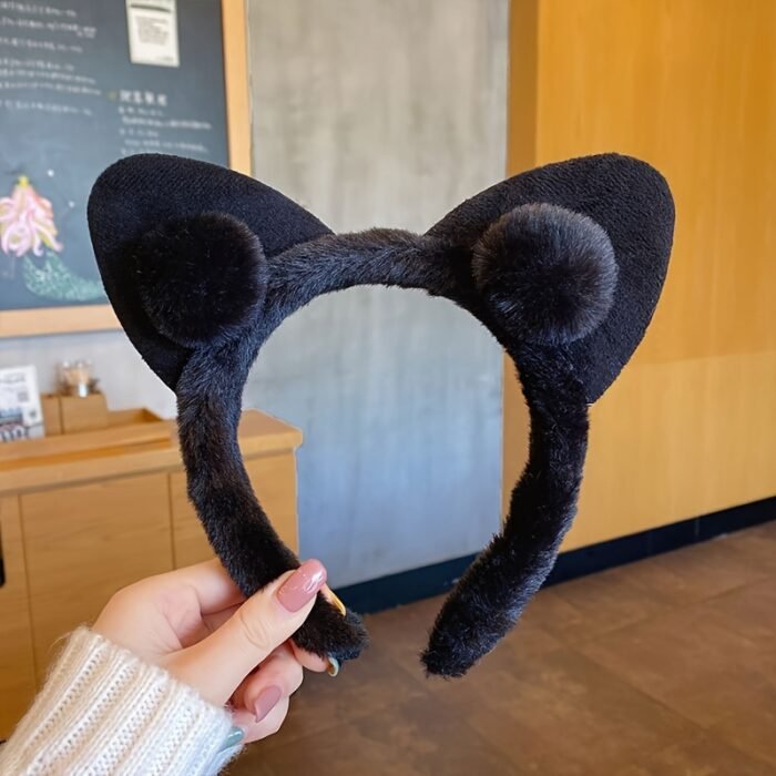 Soft Faux Fur Hair Clip With Rabbit Ear Design, Cute And Sweet Hair Accessory For Women, Perfect For Daily Wear, Party, Or Dance - Image 12