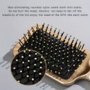 1pc GOLOVEJOE Styling Brush - Oval & Square Airbag Combs with Nylon Bristles for Smooth, Shiny Hair - Durable ABS Handle for Scalp Massage & Styling, Hair Styling Tools|Sleek Finish Brush|Ergonomic Design, Hair Brush