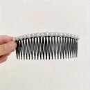 Elegant Pearl Hair Clip Comb for Women, Plastic Side Hairpin Accessory, Non-Feathered Hair Styling Tool for Bangs and Flyaways, Hair Accessories