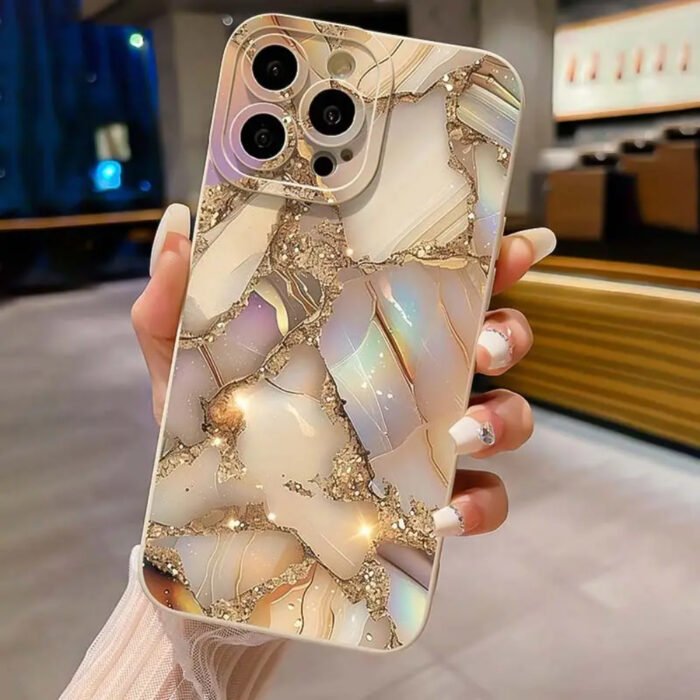 Yellow Marble: Angel Lens Full Coverage Case for Apple Series iPhone 14 Pro, Apple 13 Protective Cover for iPhone 11/12, Compatible with iPhone 15 Plus Case, 14 Pro Max, Apple 13 Protection Case, 12 Head Compatible with Apple 14 Phone Case, Soft Shell 13, 16 Series