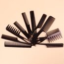 10pcs Professional Hair Styling Comb Set - Durable ABS Plastic, Versatile for All Hair Types, Includes Detangling, Teasing & Edge Control Combs