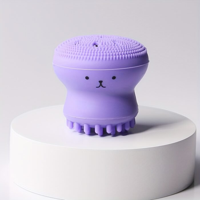 1pc Octopus-Shaped Bubble Maker, Silicone Facial Cleansing Brush, Deep Cleanse Face, Makeup Removal Tool, Portable Multi-functional Beauty Gadget For Gentle Deep Cleansing Massage - Image 13