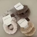 6pcs Plush Hair Tie Set - Soft, Cute & Sweet Autumn/Winter Colors for Women's Ponytails & Buns