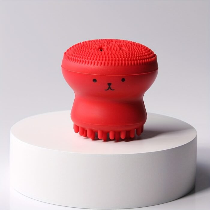 1pc Octopus-Shaped Bubble Maker, Silicone Facial Cleansing Brush, Deep Cleanse Face, Makeup Removal Tool, Portable Multi-functional Beauty Gadget For Gentle Deep Cleansing Massage - Image 17