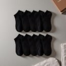 1 pair/6 pairs Women's boat socks spring and summer shallow-cut low-top lightweight breathable sweat-absorbing ankle socks short tube plain color simple soft comfortable Women's socks