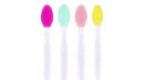 Silicone Facial Cleansing Brush | 2-in-1 | Silicone | Soft Dual-Sided Exfoliating Face Scrubber Formaldehyde-Free Unscented | for Blackhead and Nose Hair Removal Gentle Cleansing