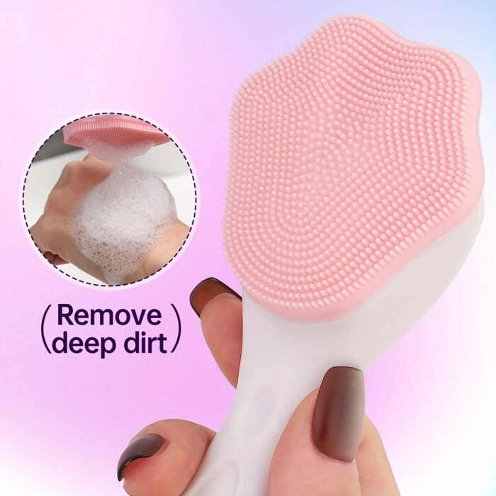 12pcs Facial Beauty Set with Cat Paw Face Brush, Nose Head Brush, Dual-Head Roller Massager, Silky Comb, Heart-Shaped Gua Sha Tool, Hair Clip, Hair Tie, Headband, Wristband for Cleansing, Exfoliation, and Skin Care - Portable Women's Skincare Tools - Image 4