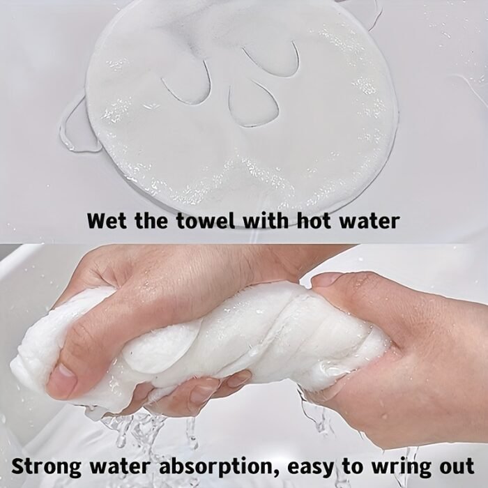 1pc Reusable Hot and Cold Skin Care Steaming Face Towel, Polyester Facial Mask, Unscented, Non-Electric, Battery-Free, with Hydrating Spa Facial Cloth for Home and Salon Beauty Treatment - Image 6