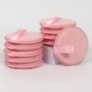 5pcs SoftTouch Reusable Double-Sided Facial Puffs - Gentle Hydrophilic PU Material for Effective Cleansing, Makeup Removal, and Bathing - Suitable for All Skin Types, Unscented, and Easy to Clean