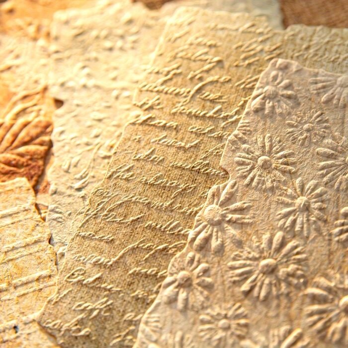 [28 Sheets Scrapbooking Paper] Premium 28 Sheets Light & Shadow Scrapbooking Paper | Vintage Floral & Textured Patterns, Cardstock for DIY Crafts, Journaling, Collage Art, Gift Wrapping, Home Decor, Scrapbooking Supplies - Image 7