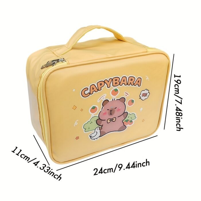 Capybara Stationery Gift Set, Soft Grip Pens, Notebook, Pencil Case, and Accessories, Cute Animal-Themed Study Essentials Pack for Students - Image 2