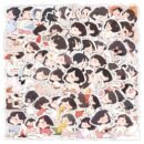 63pcs Cute Girl Vinyl Stickers - High-Quality Cartoon Decals for Scrapbooking, Journals, Laptops, Bumpers & Skateboards - Reusable, Mixed Colors, Playful Expressions & Whimsical Designs - Perfect Christmas Gift, Skateboard Stickers | Cartoon Characters | Reusable Stickers, Funny Stickers