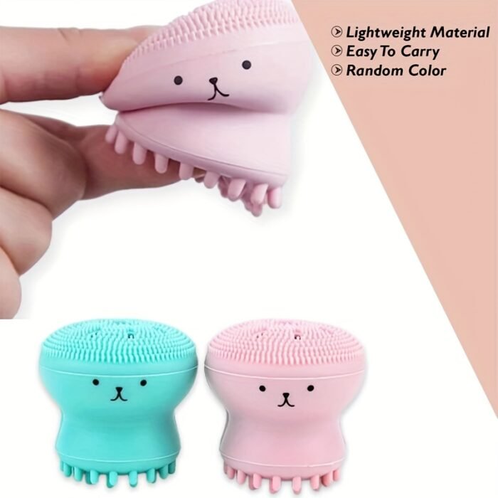1pc Octopus-Shaped Bubble Maker, Silicone Facial Cleansing Brush, Deep Cleanse Face, Makeup Removal Tool, Portable Multi-functional Beauty Gadget For Gentle Deep Cleansing Massage - Image 10