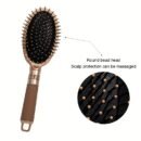 1pc GOLOVEJOE Styling Brush - Oval & Square Airbag Combs with Nylon Bristles for Smooth, Shiny Hair - Durable ABS Handle for Scalp Massage & Styling, Hair Styling Tools|Sleek Finish Brush|Ergonomic Design, Hair Brush