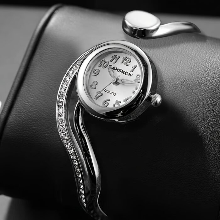 Luxury Ladies' Novelty Bracelet Watch, Round Alloy Case, Quartz Movement, Non, Gift for Her - Image 2