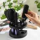5pcs Unisex Professional Hair Styling Set, Scalp Massage, Detangling Brushes, Airbag Comb, Makeup Mirror, Unscented, for Normal Relaxed Textured Hair