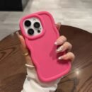 6pcs Solid Color Large Hole Phone Cases for iPhone - Fits 15/14/13/12/11, XS, XR, X, 7/8, Mini, Plus, Pro, Pro Max Models - Shockproof