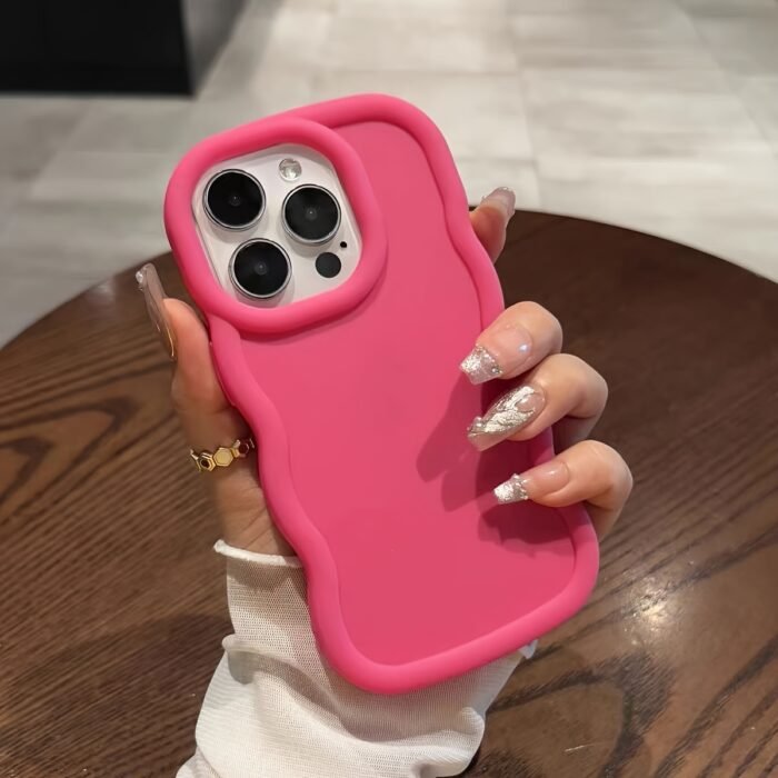 6pcs Solid Color Large Hole Phone Cases for iPhone - Fits 15/14/13/12/11, XS, XR, X, 7/8, Mini, Plus, Pro, Pro Max Models - Shockproof - Image 9