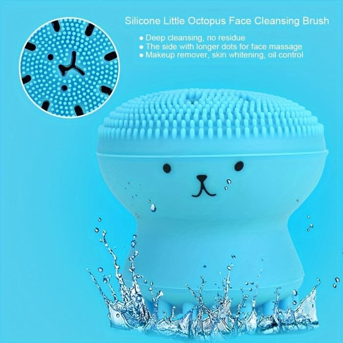 1pc Octopus-Shaped Bubble Maker, Silicone Facial Cleansing Brush, Deep Cleanse Face, Makeup Removal Tool, Portable Multi-functional Beauty Gadget For Gentle Deep Cleansing Massage - Image 18