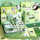 14pcs Panda-Themed Stationery Set - Premium Plastic Office Essentials for Everyday Use & School Rewards