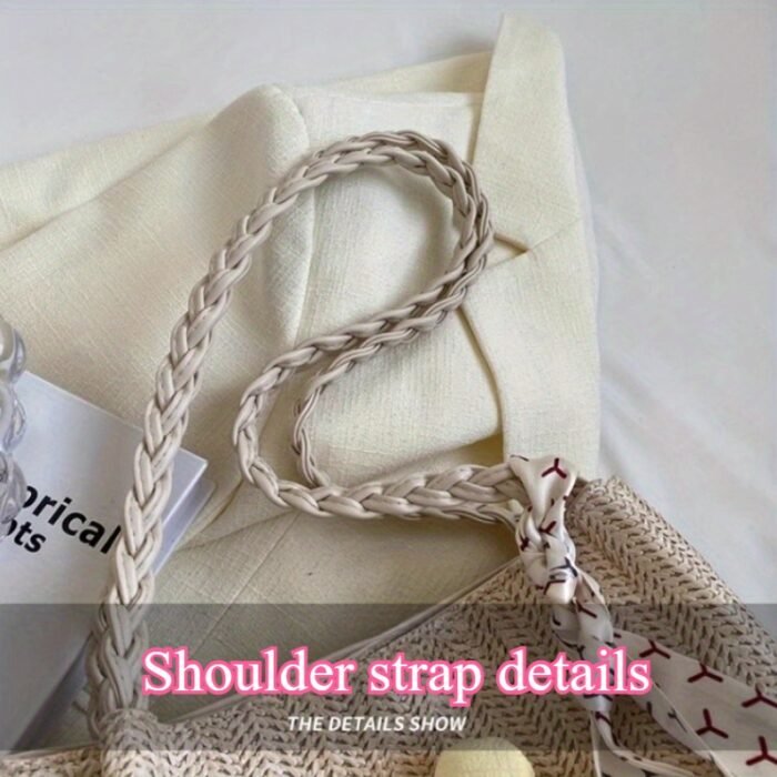 3 Styles Available Women'S Woven Crossbody Bag with Large Capacity, Summer Handbag Shoulder Bag, Beach Tote Bag, Suitable for Outings, Vacation Travel, Shopping - Image 10