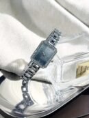 Elegant Rhinestone Ladies Square Watch - Minimalist Luxury Quartz Wristwatch with Golden-Tone Alloy Band, Sparkling Accents & Shock-Resistant Design for Everyday Casual or Formal Wear, Stylish Wristwatch | Modern Accessory | Shockresistant Timepiece