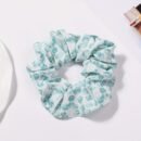 1pc Korean Style Large Floral Scrunchie - Soft Fabric, Ruffled Design, Elastic Hair Band for Women, Perfect for High Ponytails, Beach Outings, and Casual Wear, Ponytail Holder|Floral Print Scrunchie|Easycare Fabric, Cute Hair Accessorie