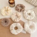 7pcs Premium Plush Hair Tie Set, Simple And Elegant, Suitable for Ponytails And Buns.