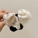 New lace bow, large intestine headband, Korean version hair accessory, sweet headband, cute headband, rubber band, stylish headband accessory