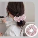 8pcs Elegant Pink & White Check & Floral Hair Ties - Soft Fabric, Non-Slip, Perfect for Buns & Pigtails, Ideal Gift Set for Women, Everyday Hair Accessories | Check Pattern Ties | Elastic Headbands, Hair Accessories Set