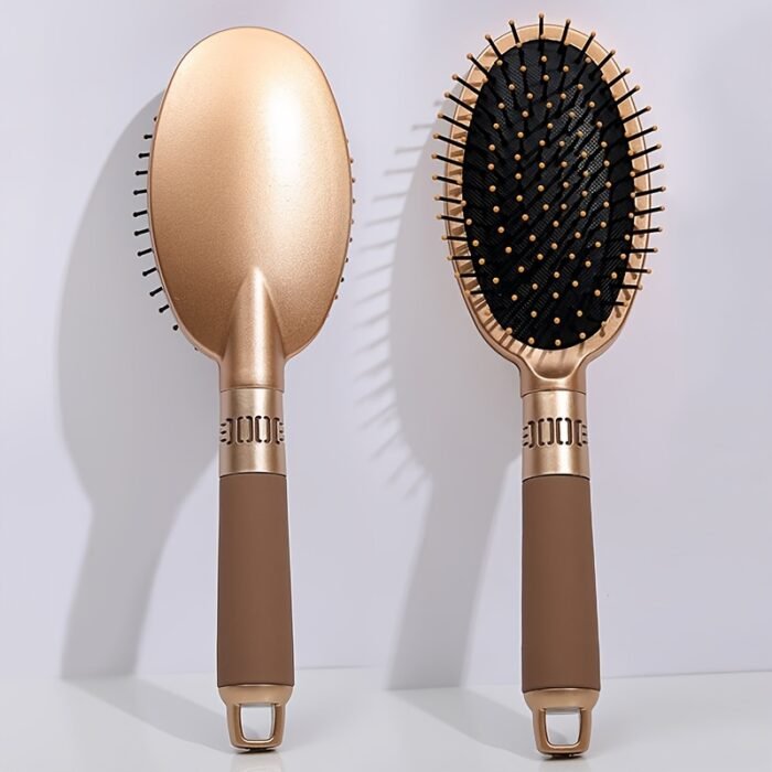 1pc GOLOVEJOE Styling Brush - Oval & Square Airbag Combs with Nylon Bristles for Smooth, Shiny Hair - Durable ABS Handle for Scalp Massage & Styling, Hair Styling Tools|Sleek Finish Brush|Ergonomic Design, Hair Brush - Image 3