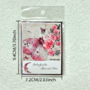 One Pack of 30 Butterfly Floral Hand Account DIY Decoration Stickers