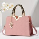Classic Women's Handbag Large Capacity Versatile New Style Shoulder Bag Fashionable Glossy Single Shoulder Bag Daily Commuting All-match Bag