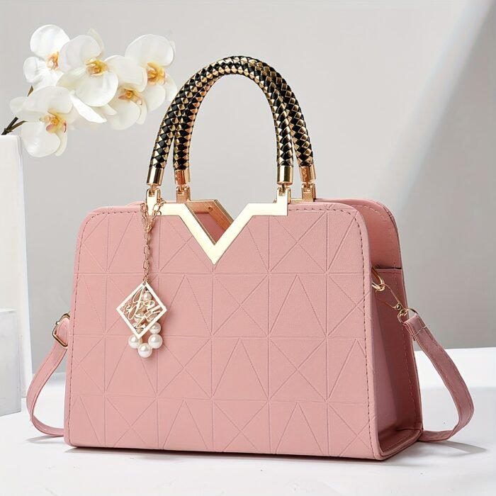Classic Women's Handbag Large Capacity Versatile New Style Shoulder Bag Fashionable Glossy Single Shoulder Bag Daily Commuting All-match Bag - Image 12