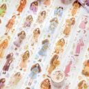 1 Roll/Pack, 8 Rolls/Pack Bouquet Girl Series PET Tape, Cute Artistic INS Style Girl Floral Material, Scrapbook Sticker