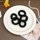 5pcs Set of Korean Style High Elasticity Plus Wide Thickened Hair Ties, Hair Rings, Durable, Simple and Advanced Hair Ropes for Women'S Hair Accessories