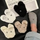 5 Pairs of Japanese Retro Patterned Boat Socks with Cartoon Bows, Short Socks for Female Students, Suitable for Sports And Casual Wear, Low-Cut And Breathable Thin Socks.
