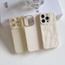 Set of 3 White Minimalist Phone Cases Designed to Prevent Drops, Compatible with Iphone Models 16, 16 Pro Max, 16 Plus, 16 Pro, 15, 14, 13, 12, 11, X, XR, XS Max, 7 Plus, 8 Plus, 7, 8, And SE2. A Stylish And Cute Mobile Phone Case for Women.