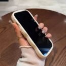 6pcs Solid Color Large Hole Phone Cases for iPhone - Fits 15/14/13/12/11, XS, XR, X, 7/8, Mini, Plus, Pro, Pro Max Models - Shockproof