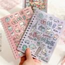 16 Sheets Little Nose Bridge 3.0 Sticker Book - Cute Cartoon & Travel-Themed Decals for Journals, Planners & DIY Crafts, Matte Finish, Self-Adhesive Paper, Perfect for Holiday & Birthday Gifts