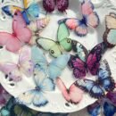 [Waterproof Stickers] 50pcs Vibrant Butterfly Stickers | Waterproof PET Adhesive | For Laptops, Scrapbooks, DIY Projects, Skateboards, Guitars, Helmets & Mugs | By YWWBLD
