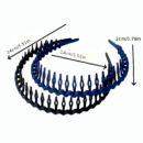 9pcs set of plastic hair ties, black anti-slip hair ties for women and girls, toothed plastic hair ties, Women's hair accessories thin hair ties and hair combs